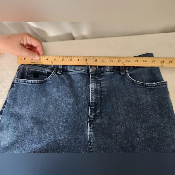 Gloria Vanderbilt Amanda Straight Jeans Womens  Blue High Rise Stretch - 16 - Picture 7 of 14